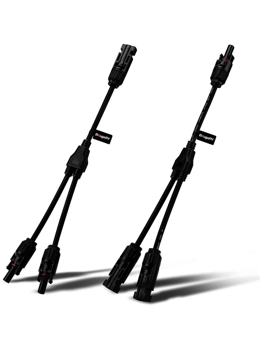 BougeRV MC4 Connectors Y Branch 1 to 4 Parallel Adapter Cable Wire Plug Tool...